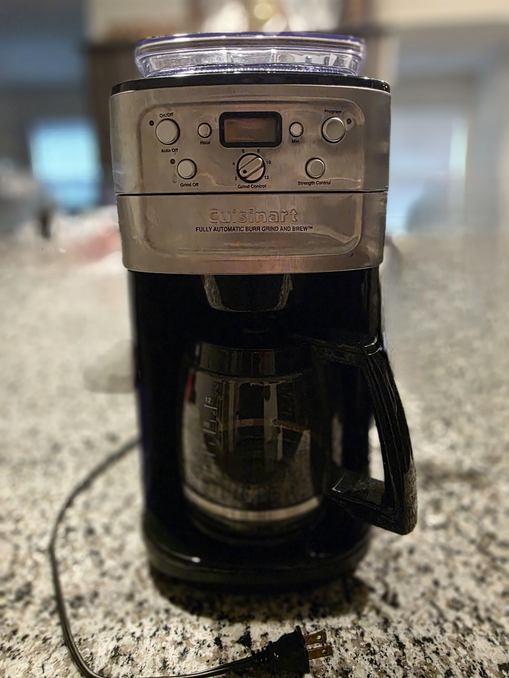 Cuisinart Stainless Steel and Black Coffee Maker - Black